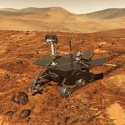 NASAs Spirit Rover ... Fra verdensrommet