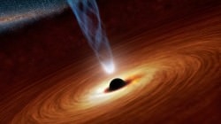 Superzwaar zwart gat vermorzelt en consumeert een ster