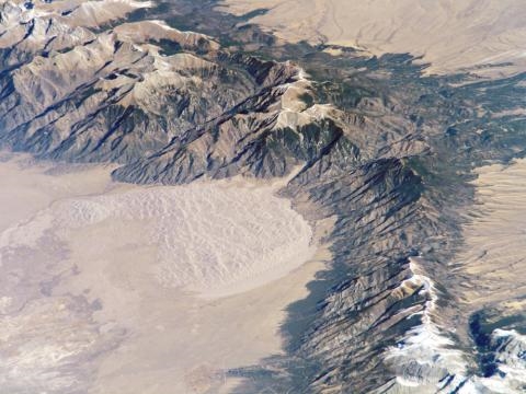 Blick auf Colorado Fire aus dem Weltraum