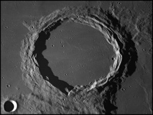 Cratera de Gassendi na lua