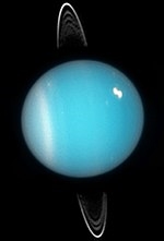Mancha escura nas nuvens de Urano