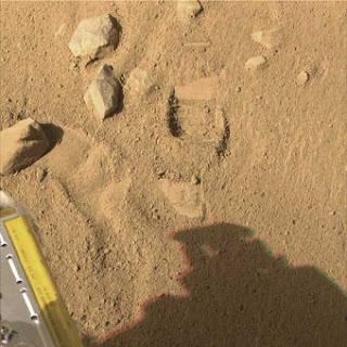 Rover ser sfärer i Martian Soil
