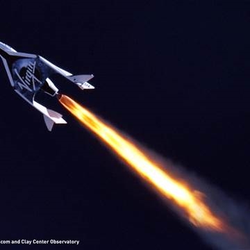 SpaceShipOne wird überschallt