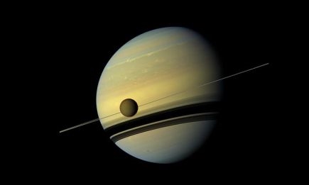 De ringen van Saturnus van dichtbij