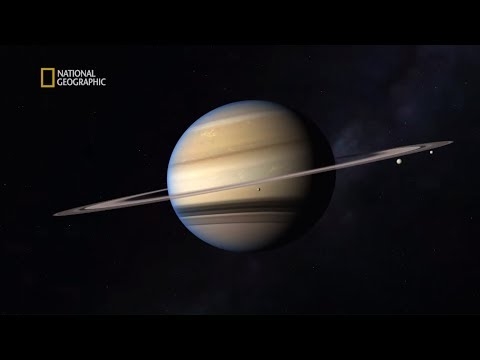 Anéis de Saturno de perto