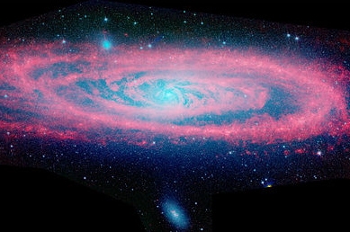 As muitas cores e comprimentos de onda da galáxia de Andrômeda