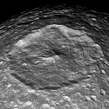 Herschel-Krater des Todessterns Mimas