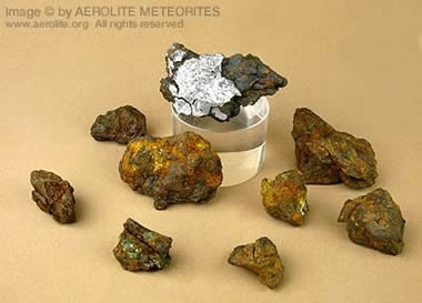 Silikat in einem Meteoriten gefunden