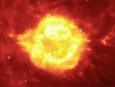Remanente de supernova visto a través de Chandra