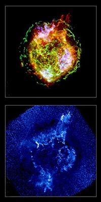 Remanescente de supernova visto através de Chandra