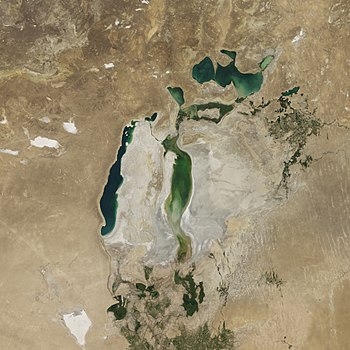 Nueva imagen satelital del mar de Aral