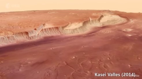 Imagen de Mars Express de Kasei Vallis