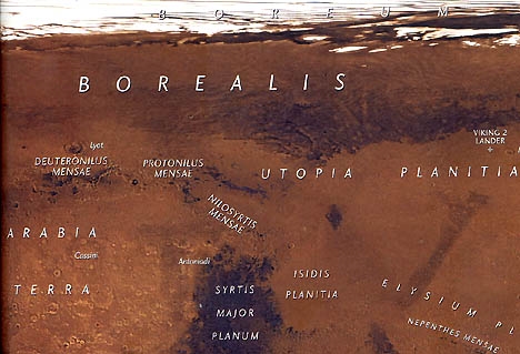 Méthane et eau se chevauchent sur Mars