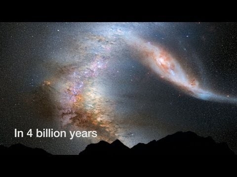Nueva vista de galaxias en colisión