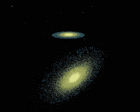 Nova visão das galáxias em colisão
