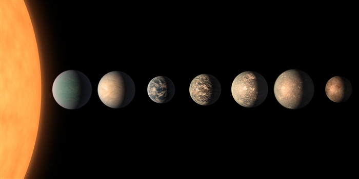 Los astrónomos encuentran siete nuevos planetas