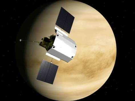Imagens de sobrevoar Vênus de MESSENGER