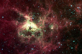 Spitzer Bild av Tarantula Nebula