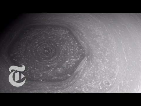 Milzīga vētra uz Saturna dienvidpolu