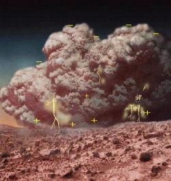 Електрическите прашни бури могат да направят живота на Марс невъзможен