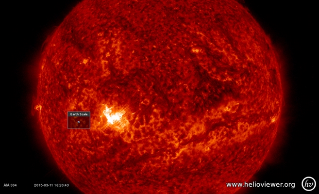 الشمس تطلق العنان للتوهج الشمسي القوي من الفئة X