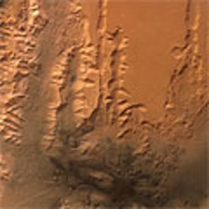 Tithonium Chasma sur Mars