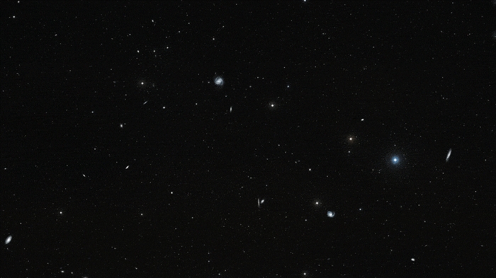 Еклектична група от галактики, превзета от Хъбъл