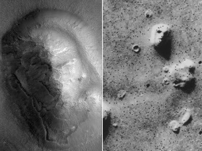 Nova imagem do rosto em Marte