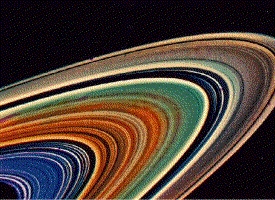 Trys Saturno vaizdai