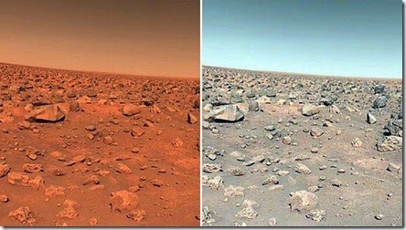 Imagen en color verdadero de Marte