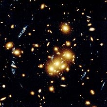 المادة المظلمة في قلب مجموعات المجرة