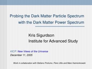 Próbowanie do podziemnego Dark Matter