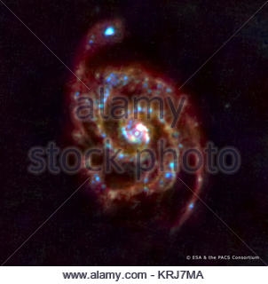 Nuages ​​de gaz dans la galaxie Whirlpool
