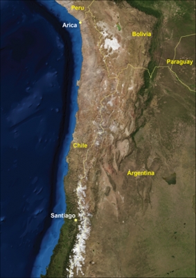 Desierto de Atacama desde el espacio