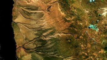Désert d'Atacama depuis l'espace