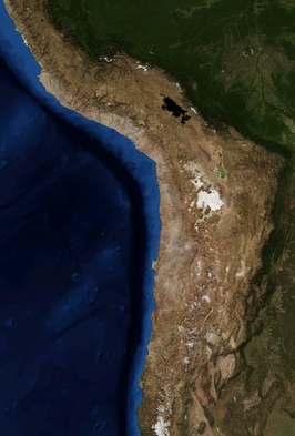 Atacama-woestijn vanuit de ruimte