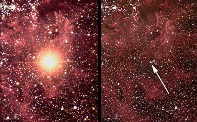 Les astronomes voient une étoile avant qu'elle n'explose
