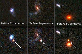 Astrônomos vêem uma estrela antes de explodir