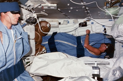 Un día de descanso para los astronautas