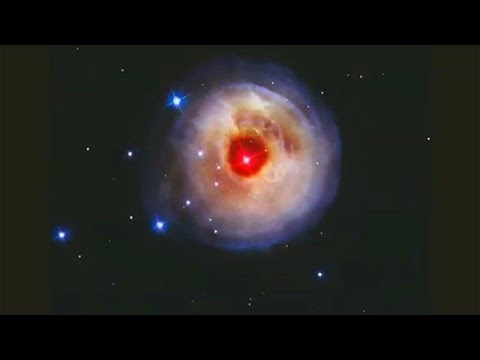 Estrela de relógios Hubble em erupção