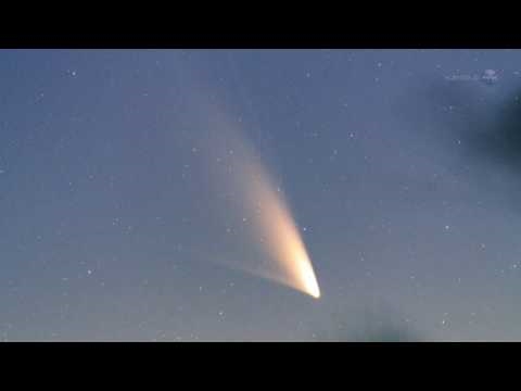 Comet Lulin Video - Beobachten Sie den Ausgasungsprozess