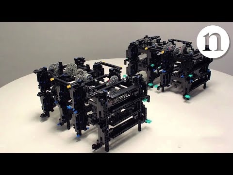 Reconstruído computador antigo com previsão de eclipse em Lego