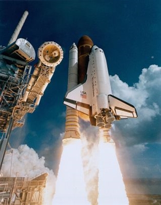 Space Shuttle Atlantis sprænger