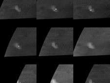 Кассини видит молнию на Сатурне