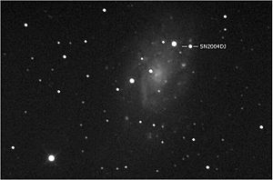 المستعر الأعظم في مجرة ​​المجرة NGC 2403
