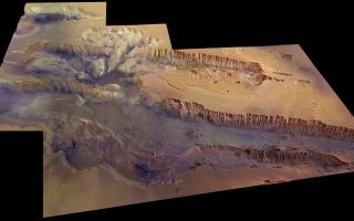 ورق الحائط: The Valles Marineris Canyon