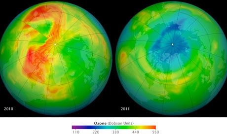 Le plus grand trou d'ozone de tous les temps