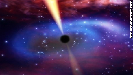 Les astronomes regardent un trou noir manger un repas