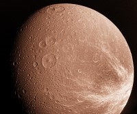 Vue de Cassini sur Rhea