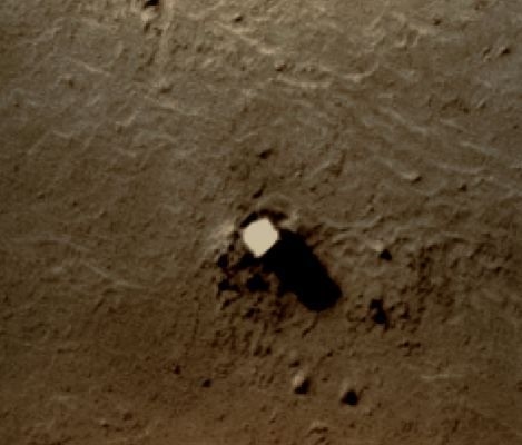 Nära utsikt över Phobos